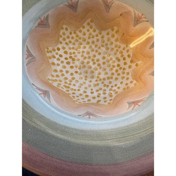 Mackenzie Childs Brittany Multicolored 8.5” Hand Crafted Boho Bowl - Picture 10 of 10